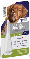 Капли на холку Ultra Protect (Ультра протект) от блох, клещей и комаров для собак весом 10-25 кг Palladium