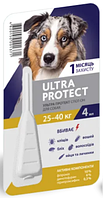 Капли на холку Ultra Protect (Ультра протект) от блох, клещей и комаров для собак весом 25-40 кг Palladium