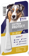 Капли на холку Ultra Protect (Ультра протект) от блох и клещей для собак весом 25-40 кг