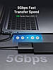 Кабель-адаптер UGREEN SATA-USB 3.0 адаптер жесткого диска SATA I/II/III Black (CM257), фото 3