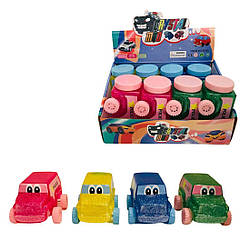 Лізун слайм Машина з глітером, мікс квітів