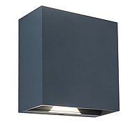 Світильник настінний вуличний LUTEC GEMINI BEAMS 10W 4000K 400Lm 110*54*110mm IP54 dark grey