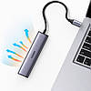 USB-концентратор UGREEN USB хаб 5-в-1 100 W 3 x USB 1 х USB Type C 1 x RJ45 Grey (CM475), фото 5