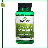 Boswellia, Босвеллия полного спектра, двойная сила действия, 60 капсул, Swanson, США