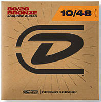 Струни для акустичної гітари DUNLOP DAB1048 80/20 BRONZE ACOUSTIC GUITAR STRINGS (10-48)