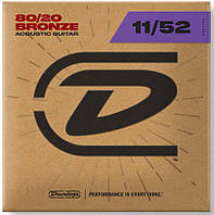 Струни для акустичної гітари DUNLOP DAB1152 80/20 BRONZE ACOUSTIC GUITAR STRINGS (11-52)