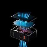 Мережевий зарядний пристрій Baseus GaN5 Pro C+U 100 W with Type-C to Type-C 1 m white (CCGP090202), фото 9