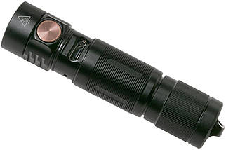 Ручний маленький ліхтарик-брелок Fenix E05R (Black), фото 3