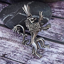 Кулон золотий лев Гра Престолів дім Лангістери, фото 4