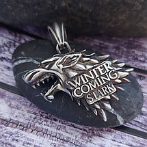 Кулон Лютововк Гра Престолів дом Старки, Бронза, фото 4