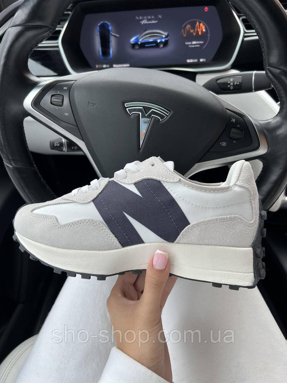 Кросівки New Balance 327 White Black Premium