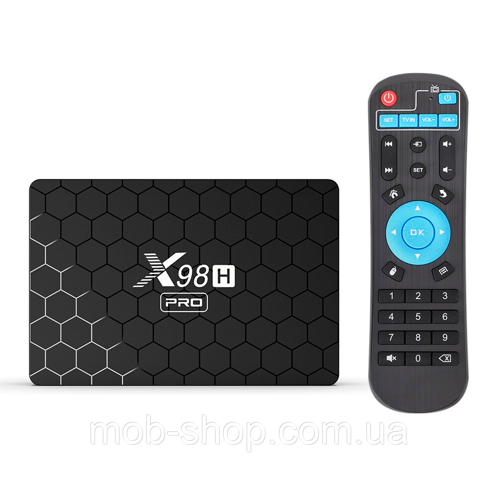 Смарт-ТВ-приставка X98H Pro 2/16Gb портативна Smart TV приставка на Android 12.0
