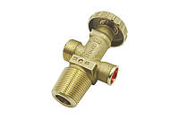 Кран (вентиль) для бытового газового баллона Cavagna 8067906018 (с предохранительным клапаном)