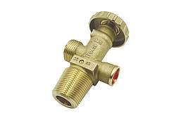 Кран (вентиль) для побутового газового балону Cavagna 8067906018 (з запобіжним клапаном)