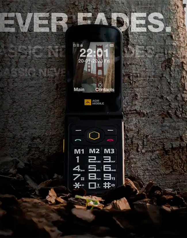 Захищений телефон AGM M8 Flip (розкладушка) клавіатура кирилиця IP68 ...