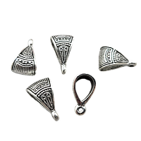 Бейли Finding Тримач для кулона Античне срібло 9 мм х 15 мм Отвори: 7.8 мм х 5.8 мм 2 мм