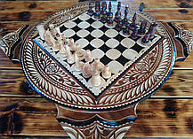 Ексклюзивні шахи-нарди ручної роботи, різьблення по дереву, фото 3