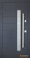 Двері вуличні, модель 492 Liberty Glass RAL 7016, 3 контура ущільнення 860