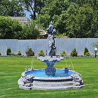 Садовий фонтан Дівчина з глечиками" з бетону