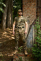 Тактический комплект Штаны Protect футболка с липучками на грудпи пиксель Военный костюм пиксель для ЗСУ