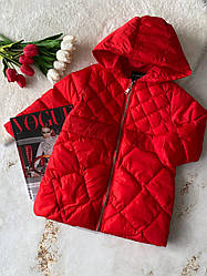 Куртка пальто на дівчинку Червона ZH-8502 OLAIBAOBAO, Красный, Для девочек, Весна Осень, 5