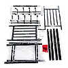 Вішалка для одягу в передпокій з полицями для взуття New simple floor clothes rack, фото 3