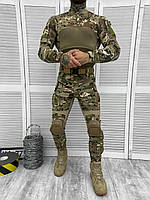 Тактический костюм idoger g3 мультикам длинный рукав Форма мультикам с наколенниками Форма полевая ЗСУ