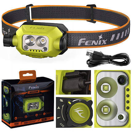 Налобний ліхтар Fenix WH23R з безконтактним датчиком | 600 лм | USB Type-C зарядка, фото 1