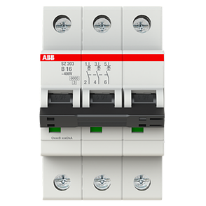 Автоматичний вимикач SZ203-B20 3Р 20A B 6кА System pro M compact SZ200 ABB 2CDS253025R0205, фото 3