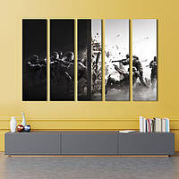 Картина на холсте KIL Art Постер шутера Tom Clancy's Rainbow Six Осада 132x80 см (1438-51) z110-2024