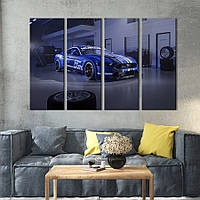 Картина на холсте KIL Art Гоночный Мустанг Ford 209x133 см (1284-41) z110-2024