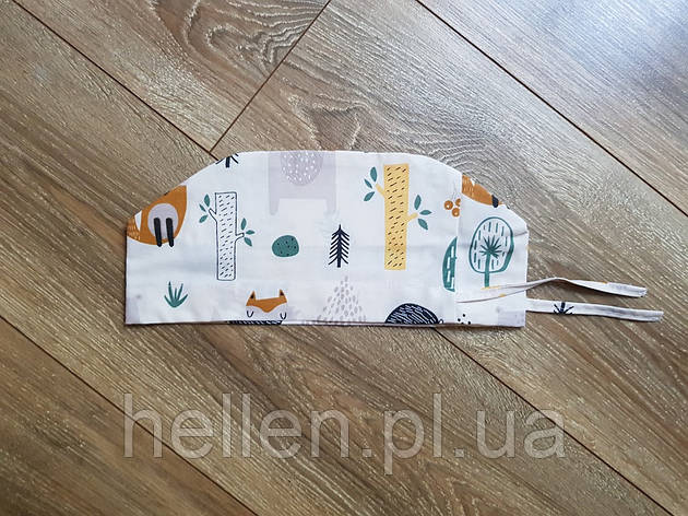 Медична шапочка з принтом "Лісові звірі", фото 1