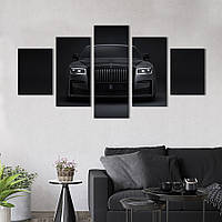 Картина на холсте KIL Art Коллекционное авто Rolls-Royce Black Badge Ghost 162x80 см (1276-52) z110-2024