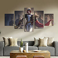 Картина на полотні KIL Art Фіора герой гри Ліга Легенд 162x80 см (1476-52) D7P5-2023