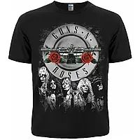 Футболка Guns'n'Roses (лого+фото группы)
