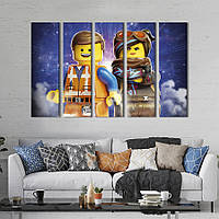 Картина на холсте KIL Art Протагонисты Lego Movie 2: The Second Part 132x80 см (1515-51) z110-2024