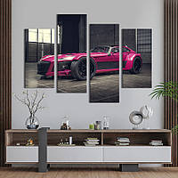 Картина на холсте KIL Art Яркое авто Donkervoort D8 GTO Individual 149x106 см (1383-42) z110-2024