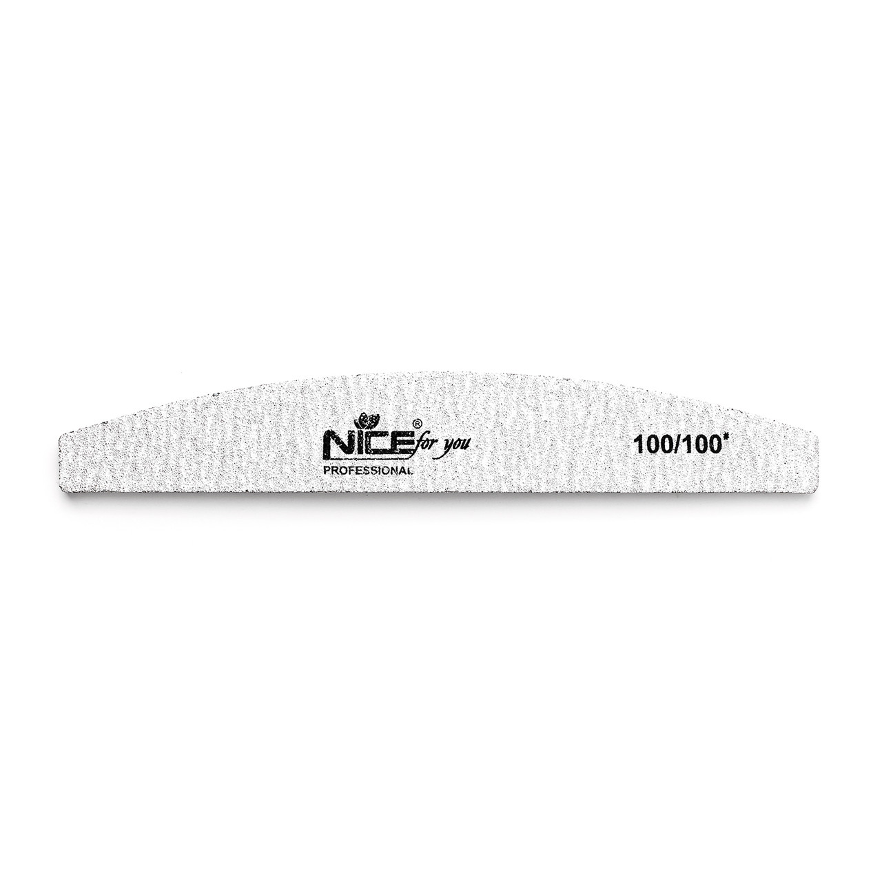 Двостороння пилка для нігтів Nice for you 100/100 місяць