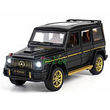 Машинка Mercedes Gelandewagen G63 іграшка моделька металева 16 см Чорний (60113), фото 2