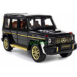 Машинка Mercedes Gelandewagen G63 іграшка моделька металева 16 см Чорний (60113), фото 3