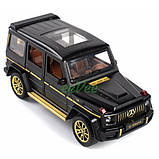 Машинка Mercedes Gelandewagen G63 іграшка моделька металева 16 см Чорний (60113), фото 4