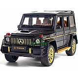 Машинка Mercedes Gelandewagen G63 іграшка моделька металева 16 см Чорний (60113), фото 6