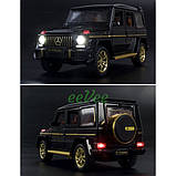 Машинка Mercedes Gelandewagen G63 іграшка моделька металева 16 см Чорний (60113), фото 7