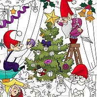 Плакат-раскраска Рождественская ёлка (ZVR)