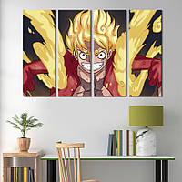 Модульная картина из 4 частей на холсте KIL Art Luffy One Piece 149x93 см (725-41) z110-2024