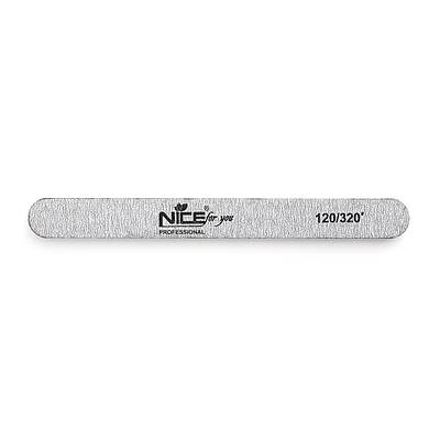 Двостороння пилка для нігтів Nice for you 120/320 вузька