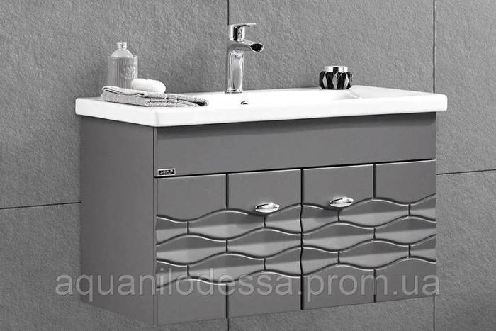 Подвесная тумба с раковиной для ванной комнаты Lacia 80A навесная ...