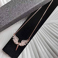 Срібне кольє в позолоті Крила Ангела