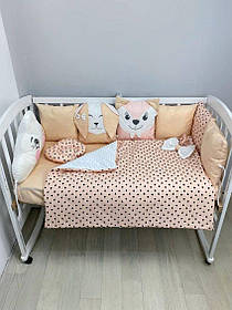 Набір постільної білизни в дитяче ліжечко Хмарка: ковдра трансфомируется в конверт