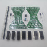 Електронний конструктор, набір для паяння «Пісочний годинник» Blue LED, фото 2